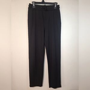 Badgley Mischka Medium black elastic waist draw string straight leg trousers